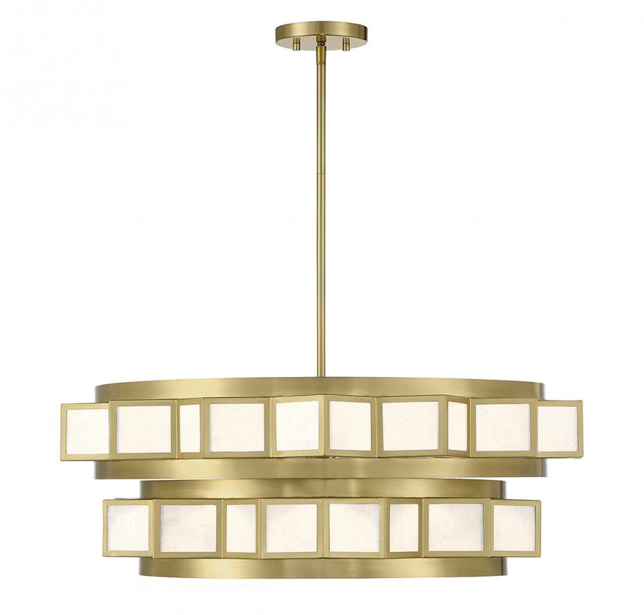 Gideon Chandelier, 6-Light, Warm Brass, 29"W (1-3166-6-322 ALRPK)