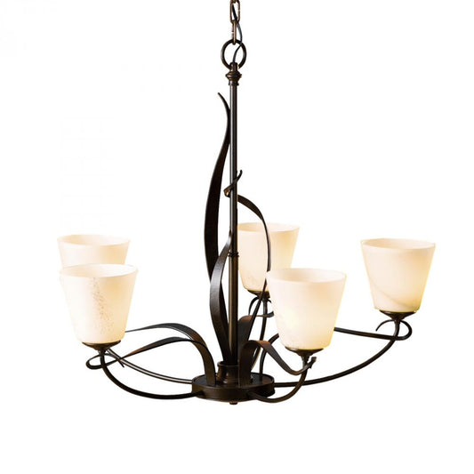 Flora Chandelier, 5-Light, Soft Gold, Clear Glass, 26.7"W (103040-SKT-84-ZM0236 3WHWZ5)