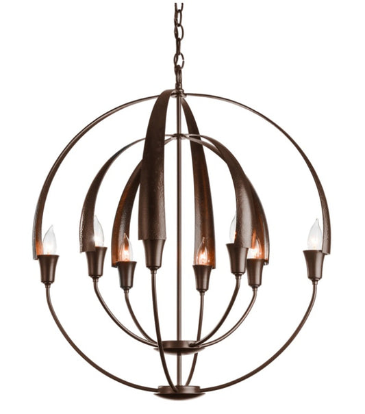 Double Cirque Chandelier, 8-Light, Bronze, 25.4"W (104205-SKT-05 39CH1K)