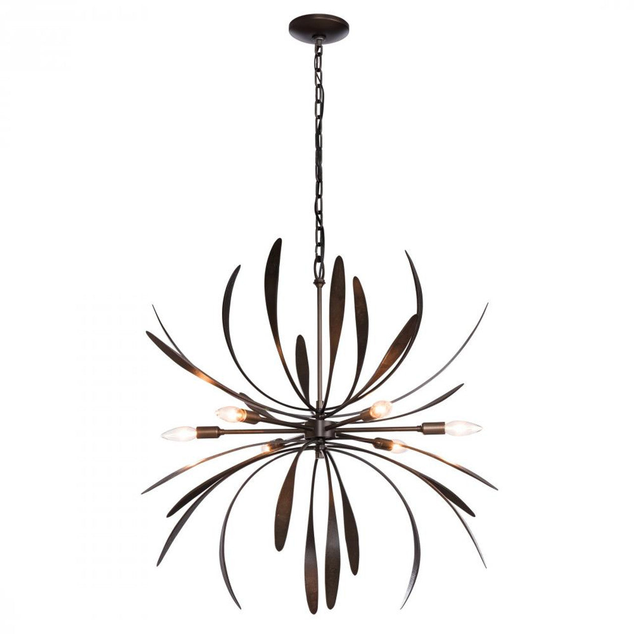 Dahlia Chandelier, 6-Light, Black, 32.7"W (104350-SKT-10 4RY5MU)