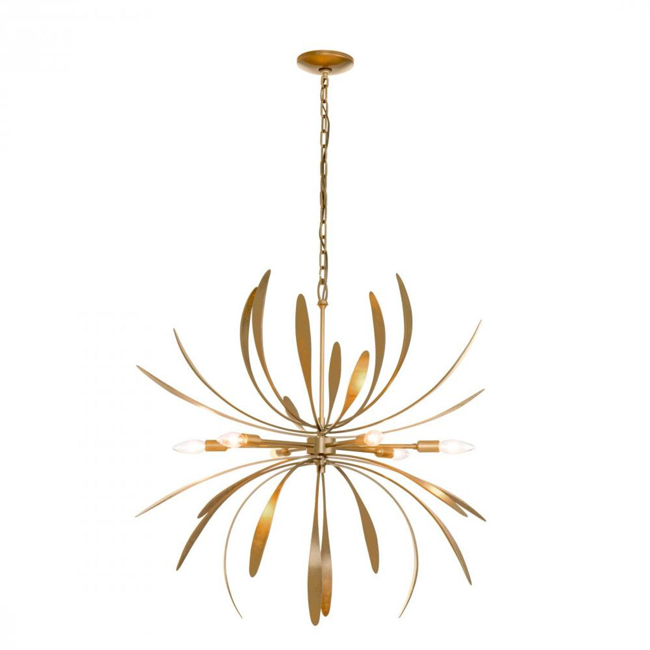 Dahlia Chandelier, 6-Light, Soft Gold, 32.7"W (104350-SKT-84 4RY5MX)