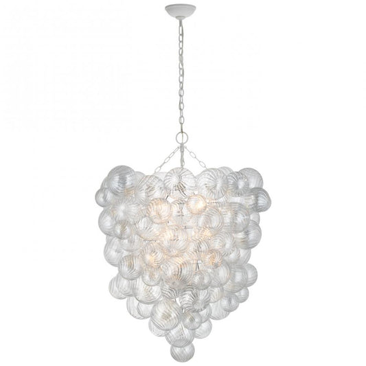 Talia Grande Entry Chandelier, 12-Light, LED, Plaster White, 36.5"W (JN 5114PW-CG CWY6T)