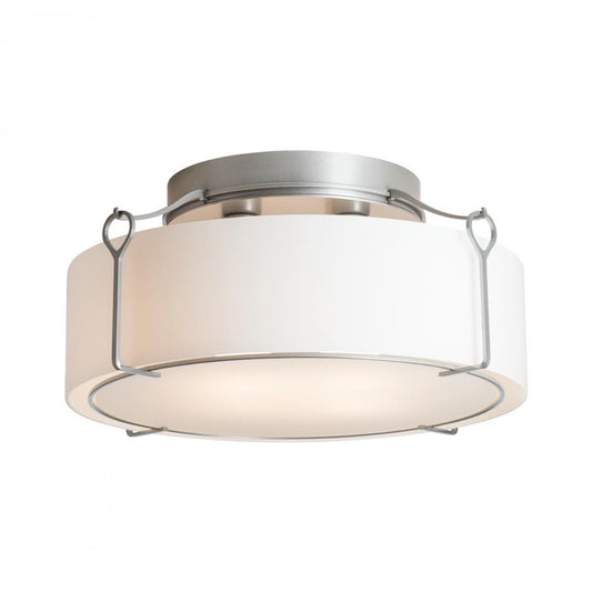 Bow Semi-Flush Mount, 4-Light, Vintage Platinum, Opal Glass, 19.6"W (121145-SKT-82-GG0216 52YPF0)