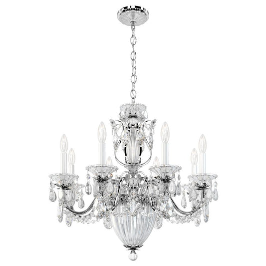 Bagatelle Chandelier, 11-Light, Polished Silver, Clear Heritage Crystal, 26.5"W (1238N-40H 1HWRX0)