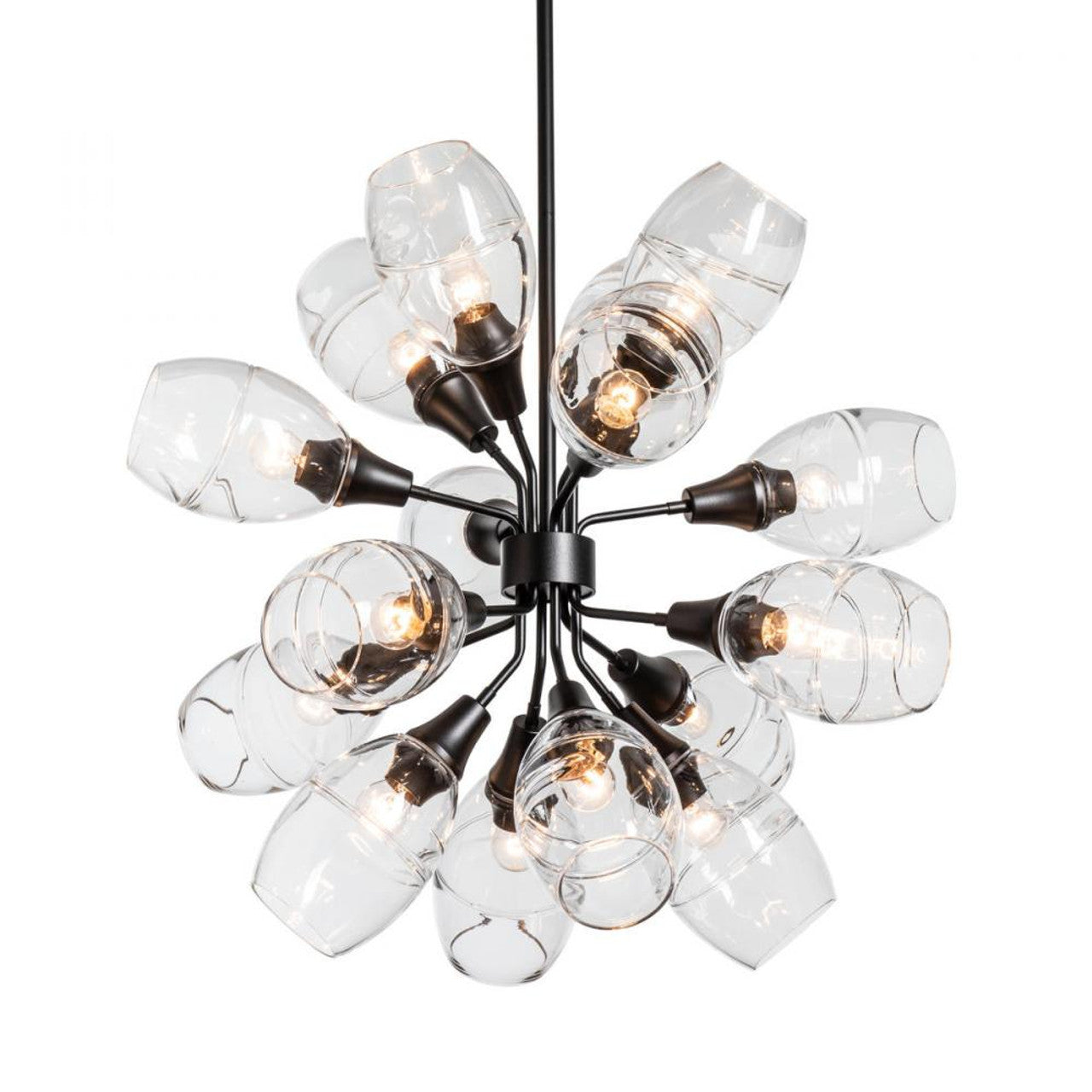 Ensemble Pendant, 16-Light, Black, Clear Glass, 30.1"W, OPEN BOX (134516-SKT-MULT-10-ZM0621)