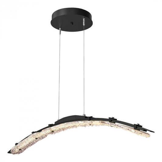 Glissade Large Pendant, LED, Black, Clear, 43.5"W (137586-LED-STND-10-ZM0749 5Z310X)