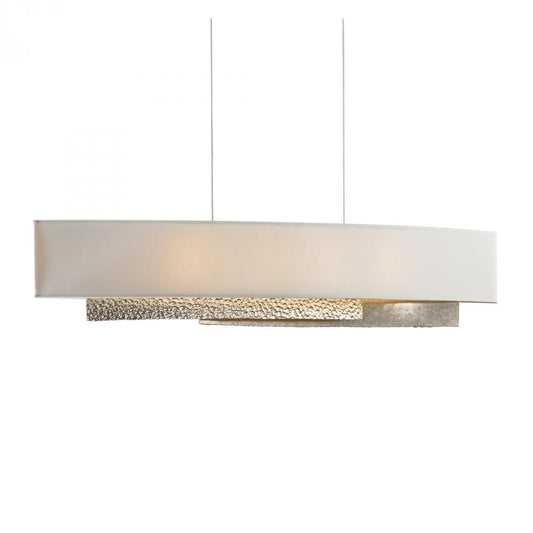 Oceanus Linear Chandelier, 4-Light, Standard Height, Soft Gold, 42"W (137675-SKT-STND-84-SE4279 3W1QLD)