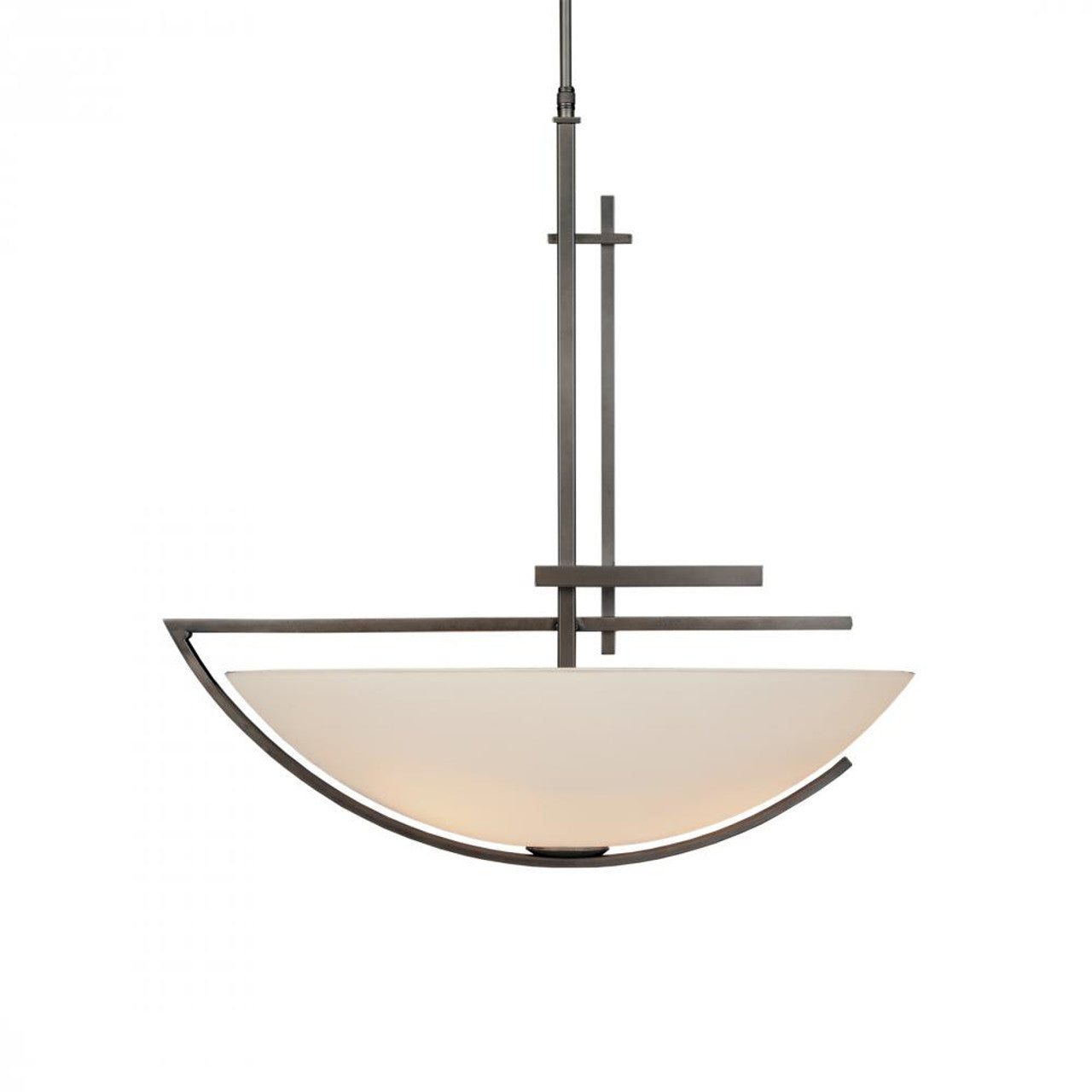 Ondrian Pendant, 3-light, Long Height, Soft Gold, Opal Glass, 24"W (138552-SKT-LONG-84-GG0032 3WTZYQ)