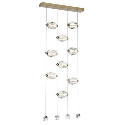 Gatsby Pendant, 9-Light, LED, Modern Brass, 27.5"W (139056-LED-STND-86-CR 5Z5XUE)