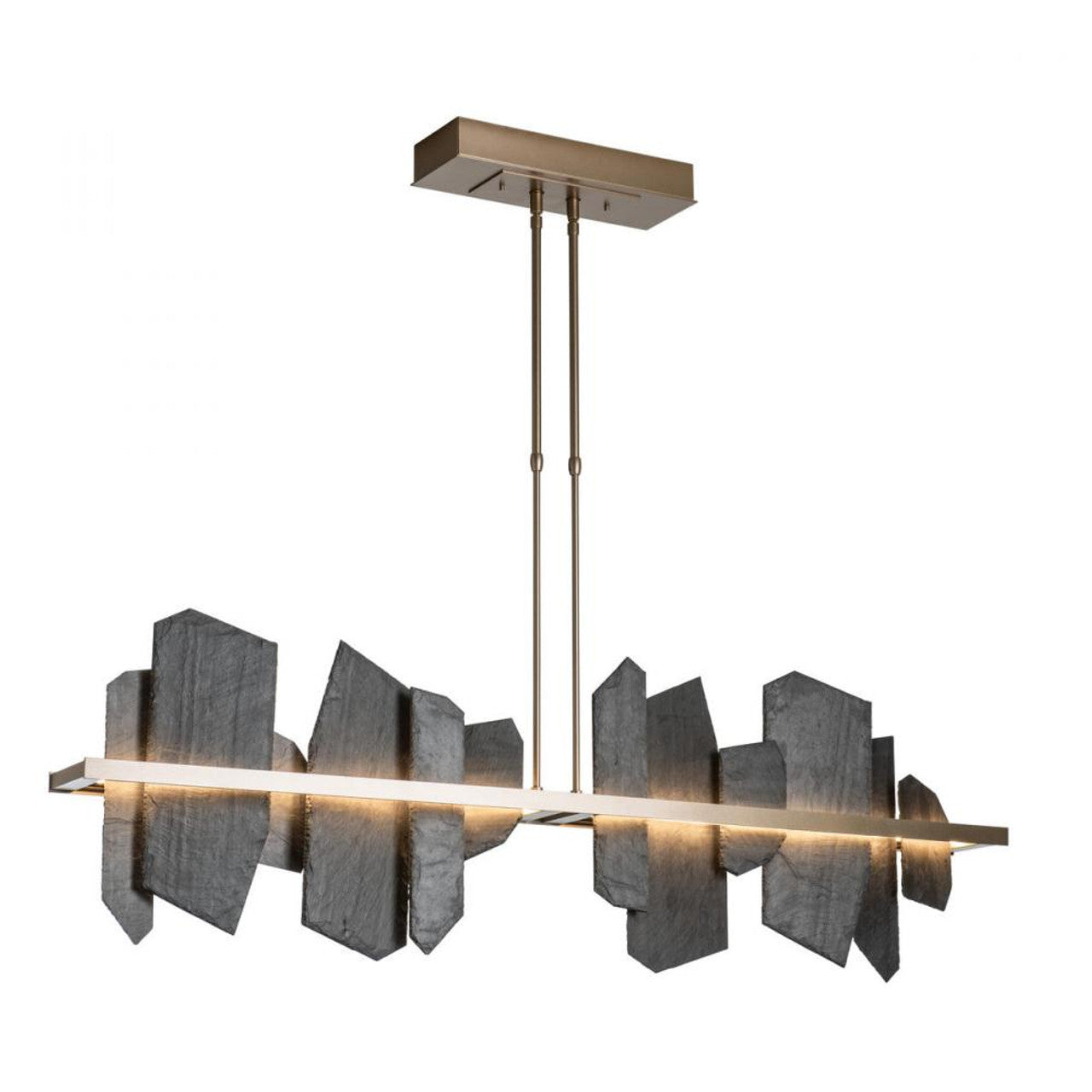 Ardesia Pendant, 1-light, Long Height, LED, Black, 5.3"W (139666-LED-LONG-10-SL 5D9RUD)