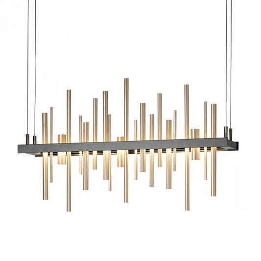 Cityscape Pendant, 1-Light, Standard Height, LED, Black, 5.3"W (139725-LED-STND-10-84 461ZMQ)