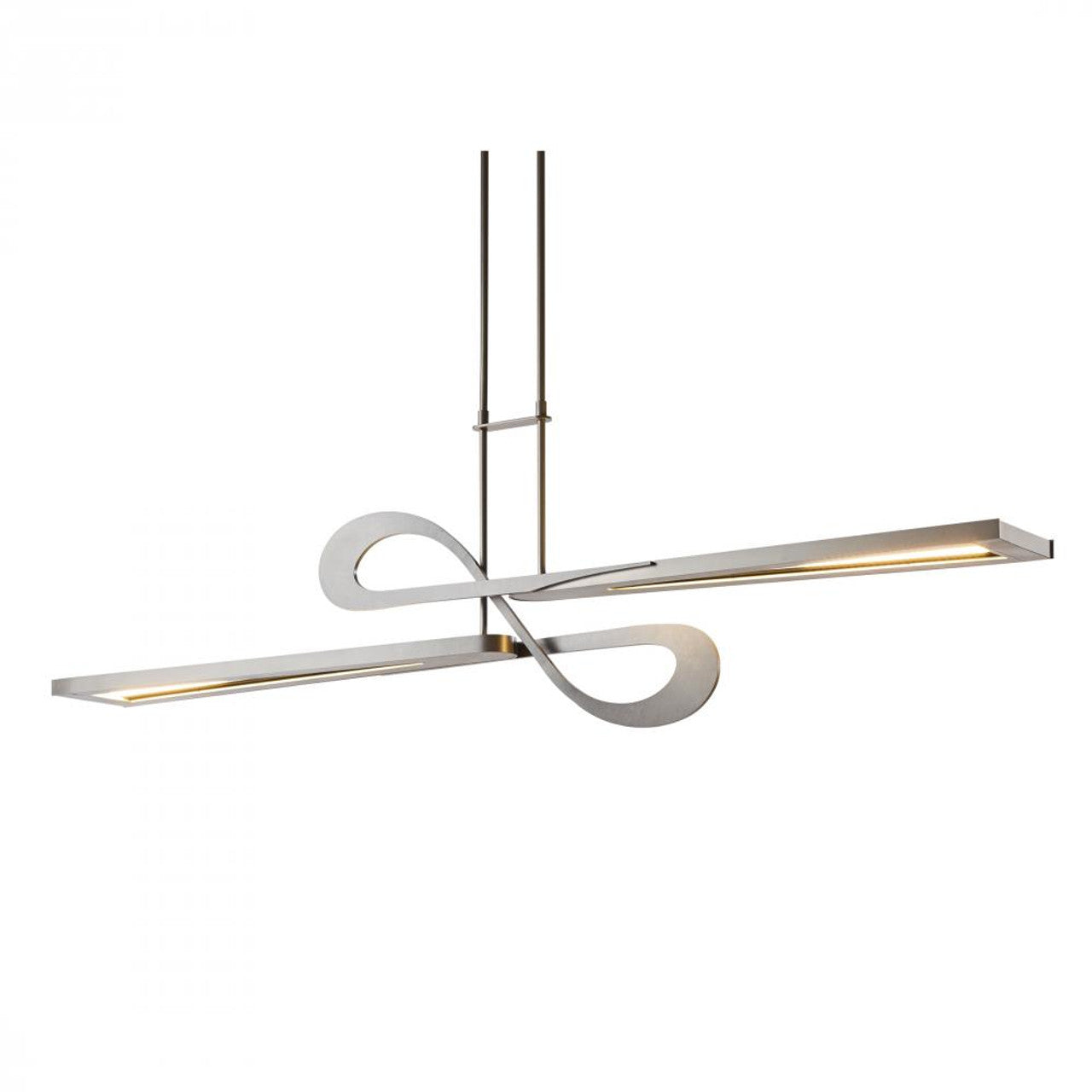 Switchback Linear Chandelier, 1-Light, Long Height, LED, Black, 49.8"W (139730-LED-LONG-10 3W4R7Z)