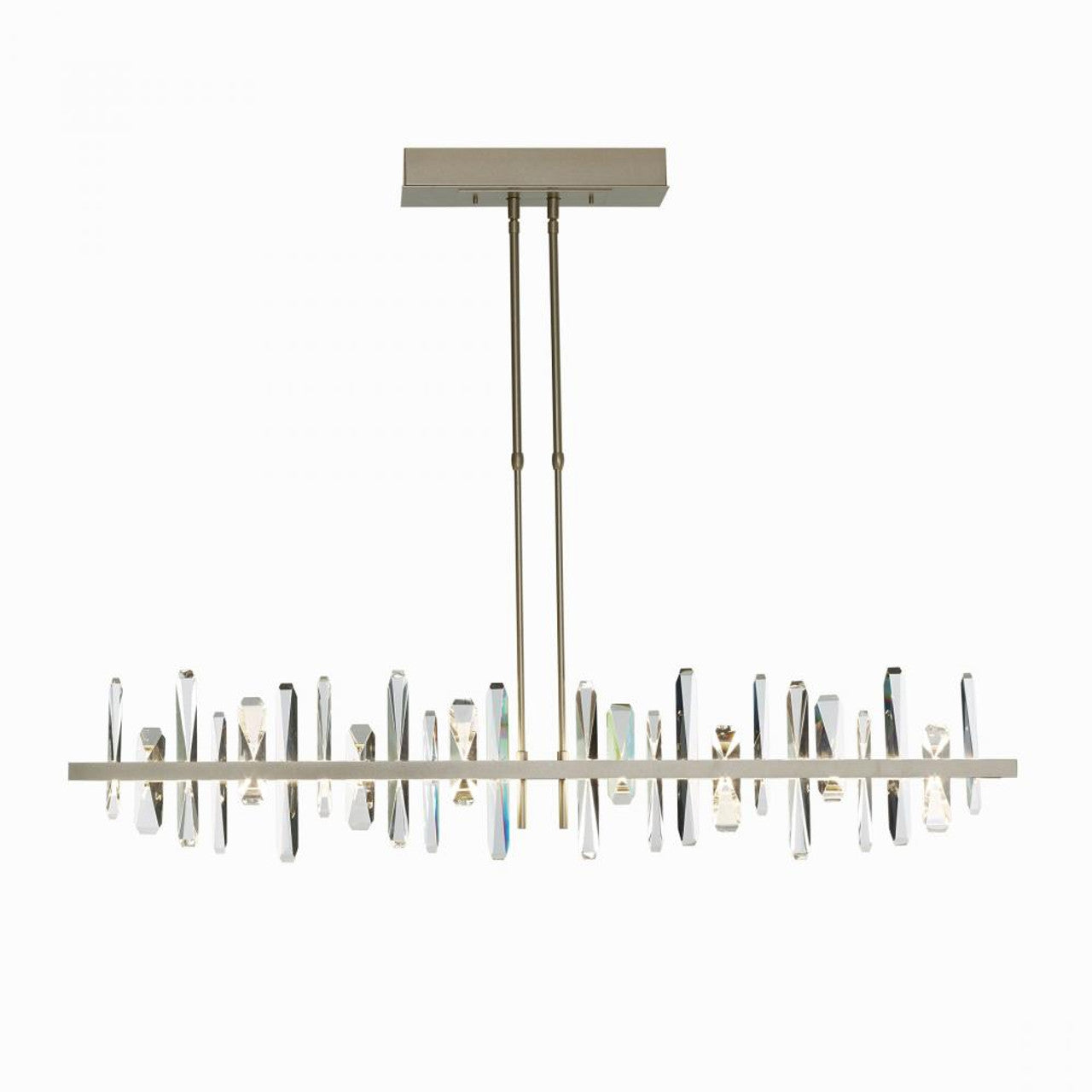 Solitude Linear Chandelier, 1-Light, Long Height, LED, Black, 51.9"W (139738-LED-LONG-10-CR 5D9UQR)