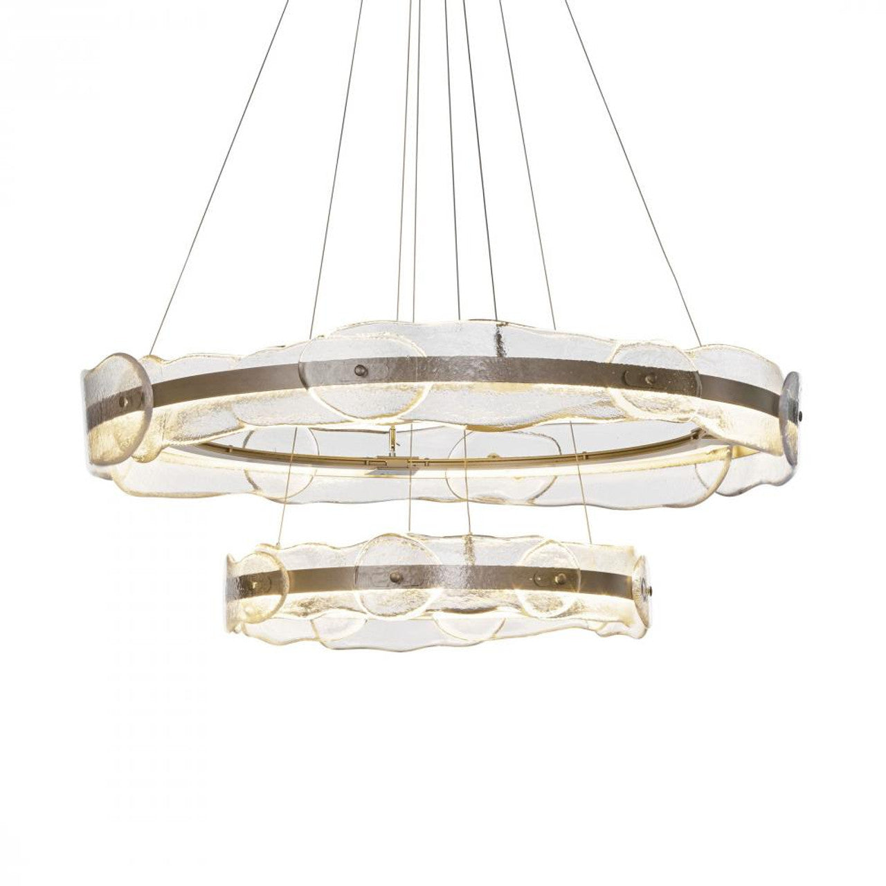 Solstice Tiered Pendant, 1-Light, Standard Height, LED, Black, Clear Glass, 36.6"W (139782-LED-STND-10-ZM0598 5D9XMM)