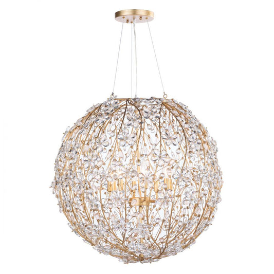 Cheshire Chandelier, 8-Light, Gold Leaf, 32"H (16-1173GL 504X4XY)