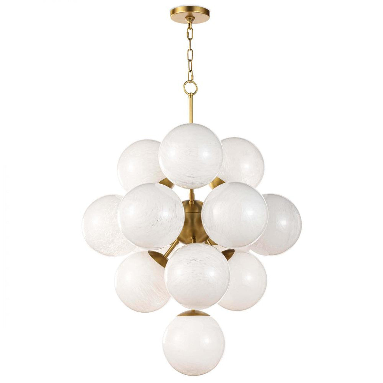 La Dame Chandelier, 13-Light, Natural Brass, 41"H (16-1278SRLNB 50500QF)