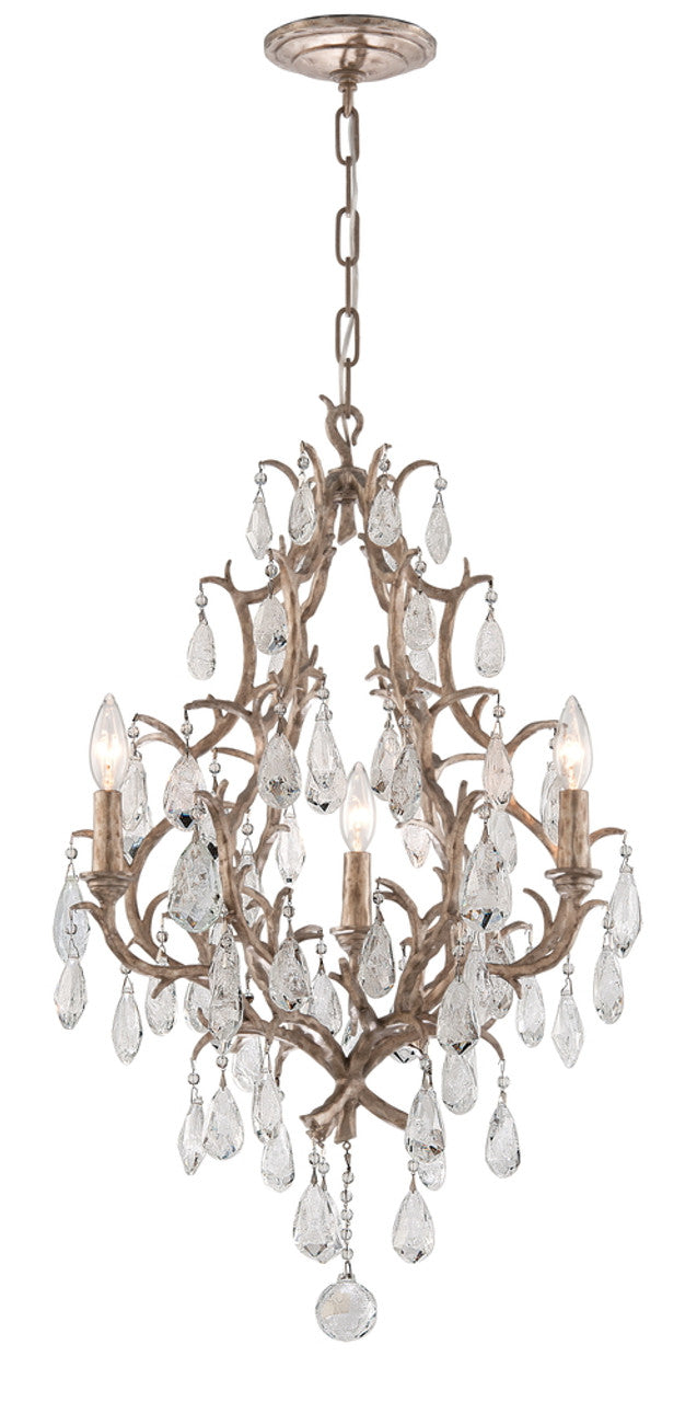 Amadeus Chandelier, 3-Light, Vienna Bronze, Italian Drops Shade, 20"W (163-03 8WLL)