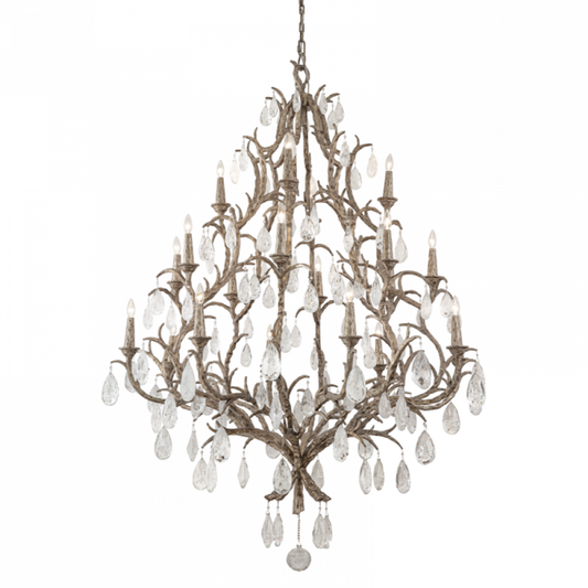 Amadeus Chandelier, 20-Light, Bronze, Vienna Bronze Shade, 81"H (163-720 92G1)