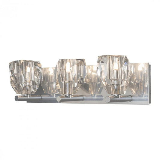 Gatsby Bathroom Wall Sconce, 3-Light, Sterling, 21"W (201322-SKT-85-CR 5NQUTH)