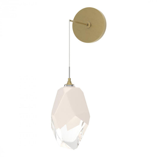 Chrysalis Large Wall Sconce, 1-Light, Modern Brass, White Crystal, 11.6"H (201398-SKT-86-WP0755 5ZD14C)