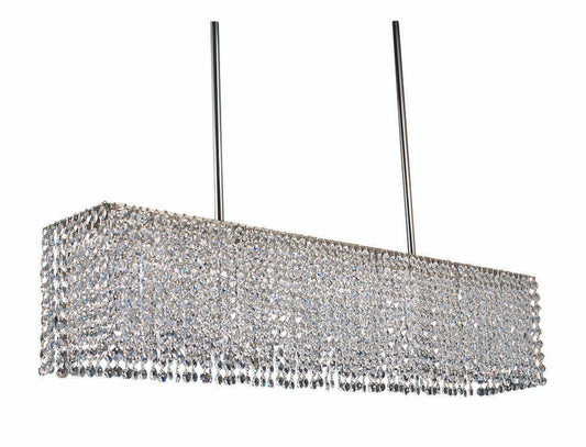 Princessa Chandelier, 4-Light, Polished Silver, 33"W (2048 PS NAVM)