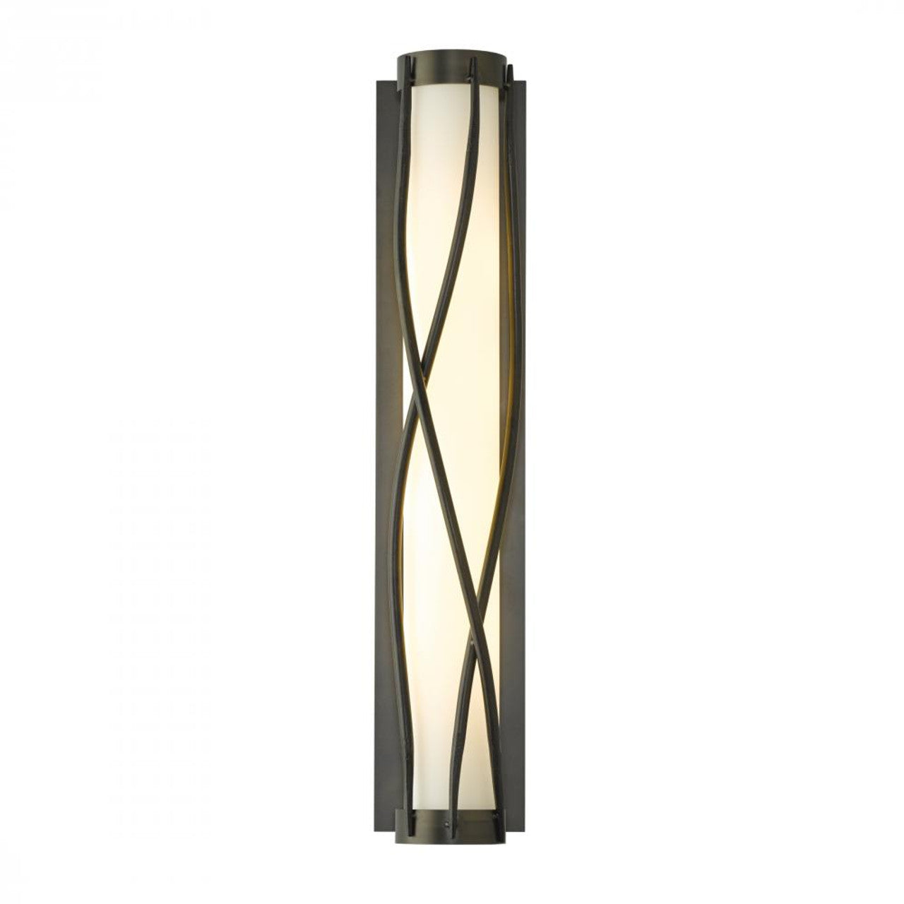 Twine Wall Sconce, 4-Light, Black, Opal Glass, 23"H (205401-SKT-10-GG0347 3LCZVL)