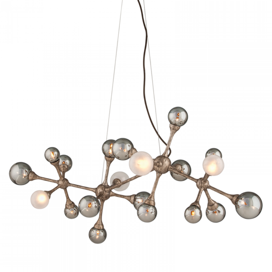 Element Linear Chandelier, 20-Light, Bronze, Vienna Bronze Shade, 26"W (206-520-SGL 95FZ)