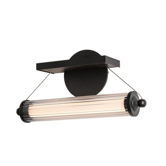 Libra Wall Sconce, 1-Light, LED, Black, Clear Glass, 14"H (209105-LED-10-WB-ZM0691 5DGY2P)