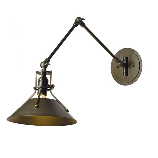 Henry Wall Sconce, 1-Light, Black, Bronze, 15.25"H (209320-SKT-10-05 4622K0)