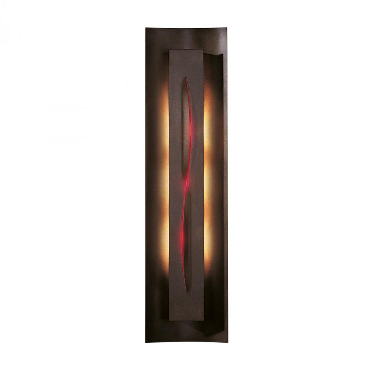 Gallery Wall Sconce, 3-Light, Vintage Platinum, Red Glass, 27.25"H (217640-SKT-82-RR0206 45W25N)