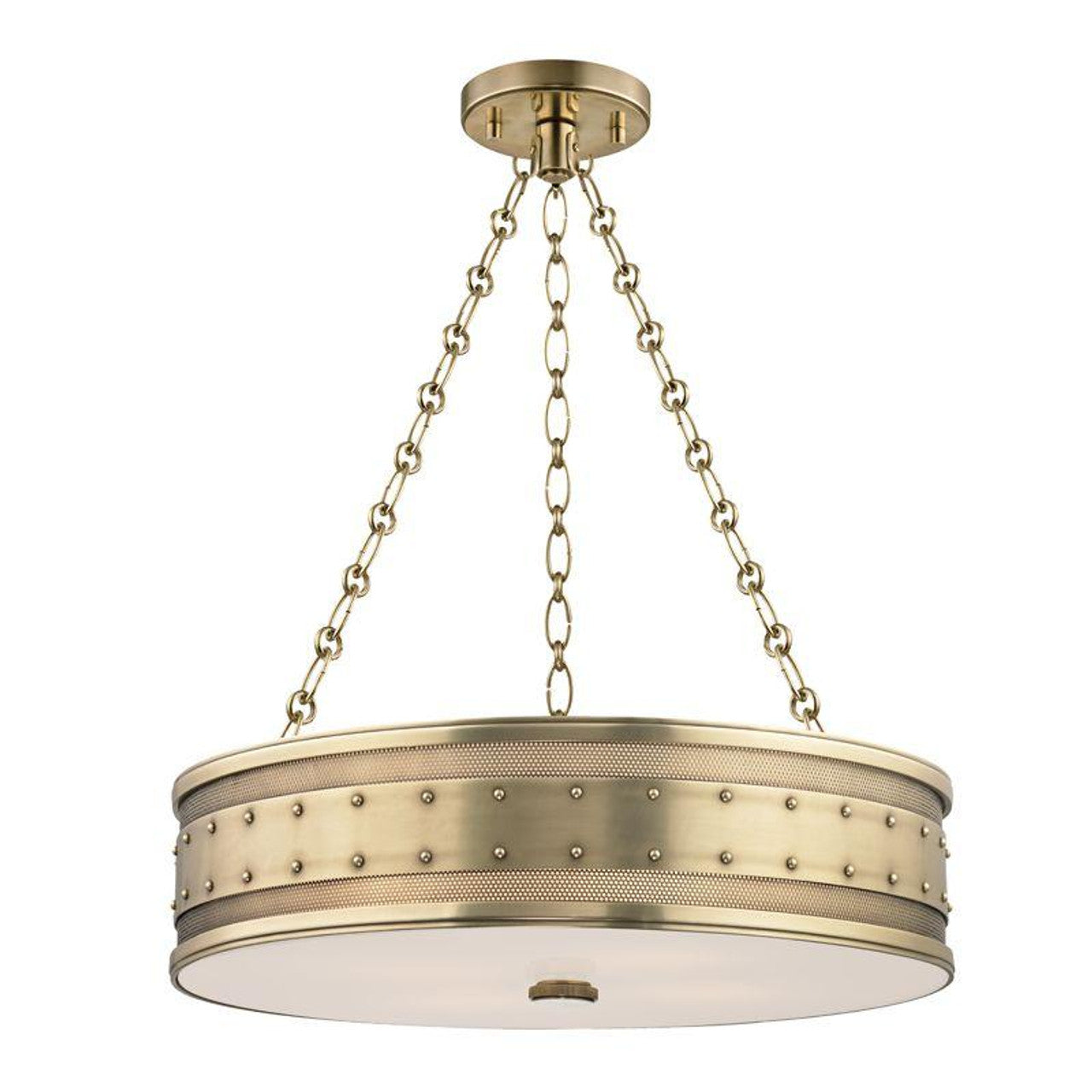 Gaines Pendant, 4-Light, Aged Brass, 22"W (2222-AGB 9WAL9)