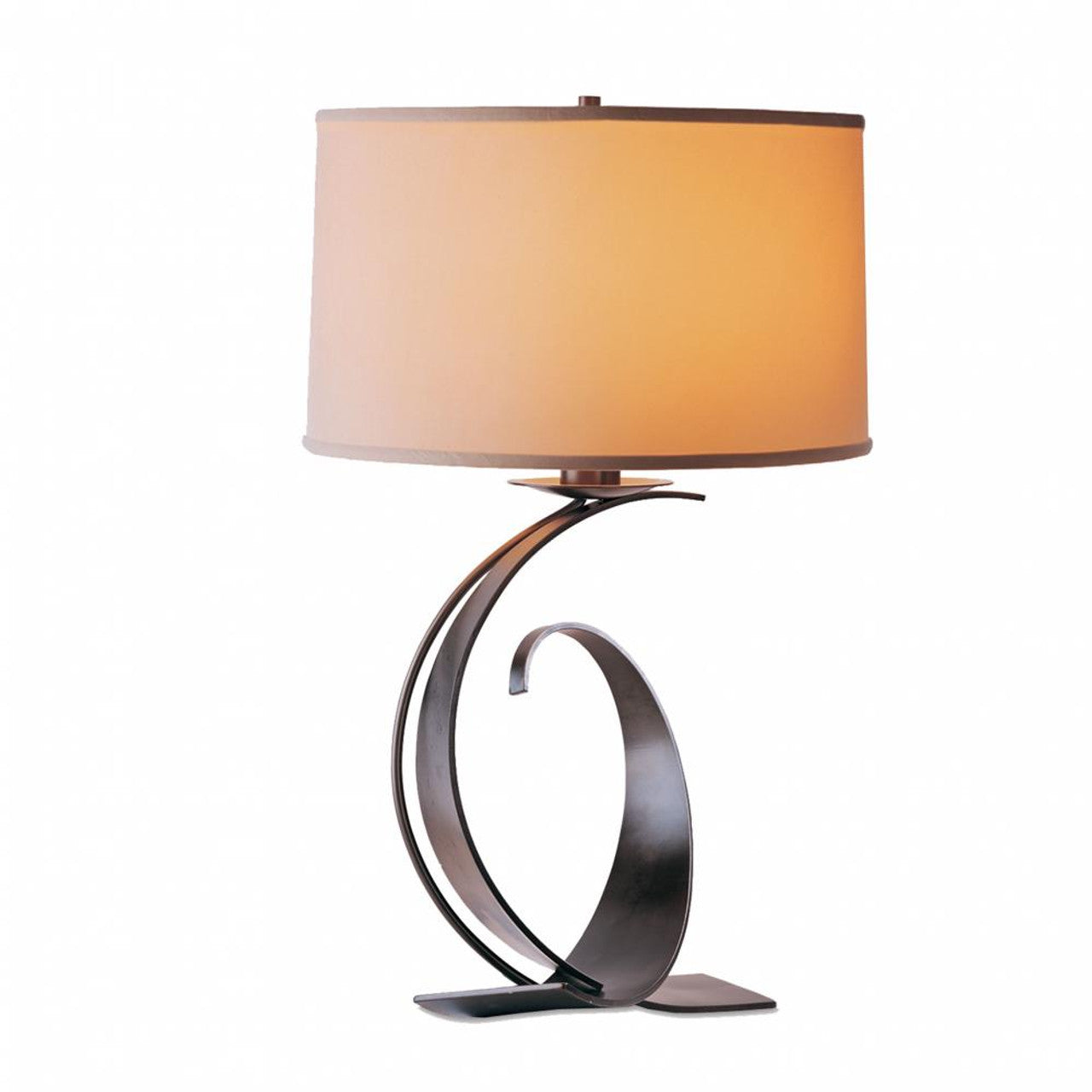 Fullered Impressions Table Lamp, 1-Light, Sterling, Flax Shade, 29"H (272678-SKT-85-SE1794 5DKTTM)