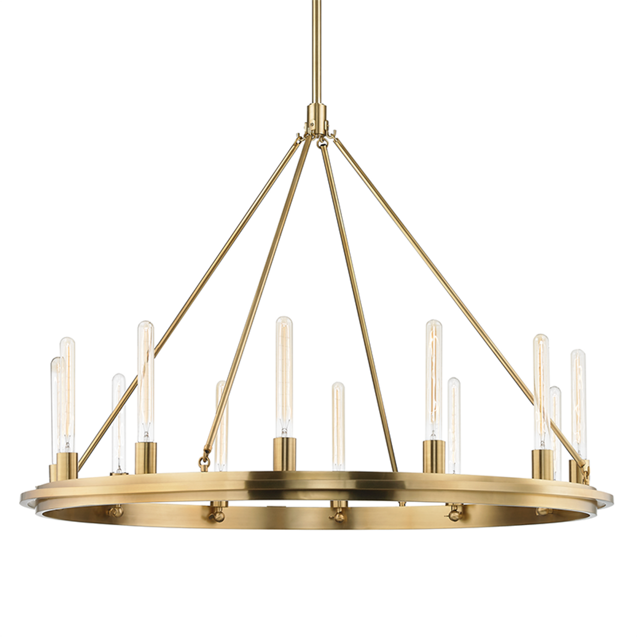 Chambers Pendant, 12-Light, Aged Brass, 45"W (2745-AGB A5FKK)