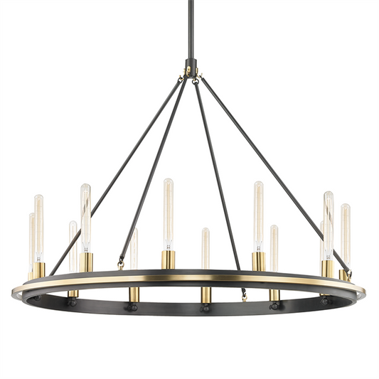 Chambers Pendant, 12-Light, Aged Old Bronze, 45"W (2745-AOB A5FKL)