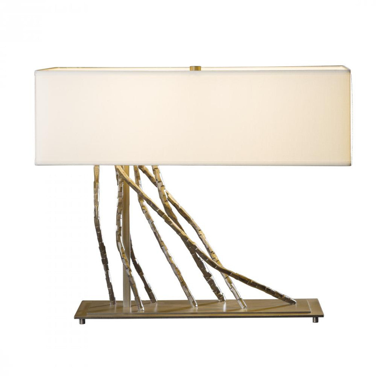 Brindille Table Lamp, 2-Light, Soft Gold, Flax Shade, 16.5"H (277660-SKT-84-SE2010 461WQC)