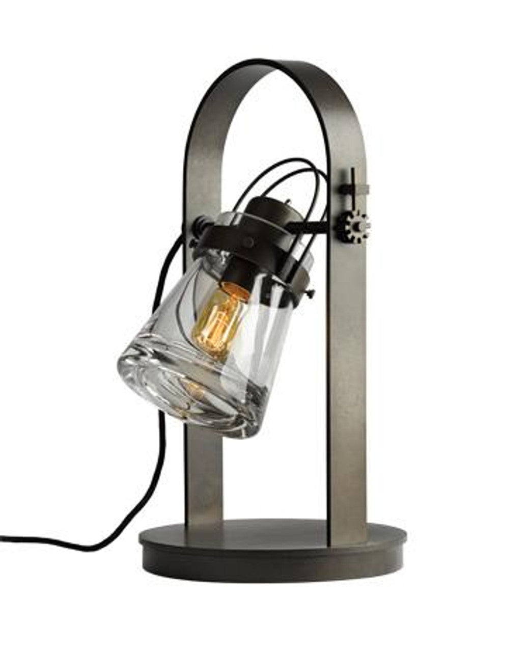 Erlenmeyer Table Lamp, 1-Light, Black, Clear Glass, 19.4"H (277810-SKT-10-ZM0467 3L8REH)