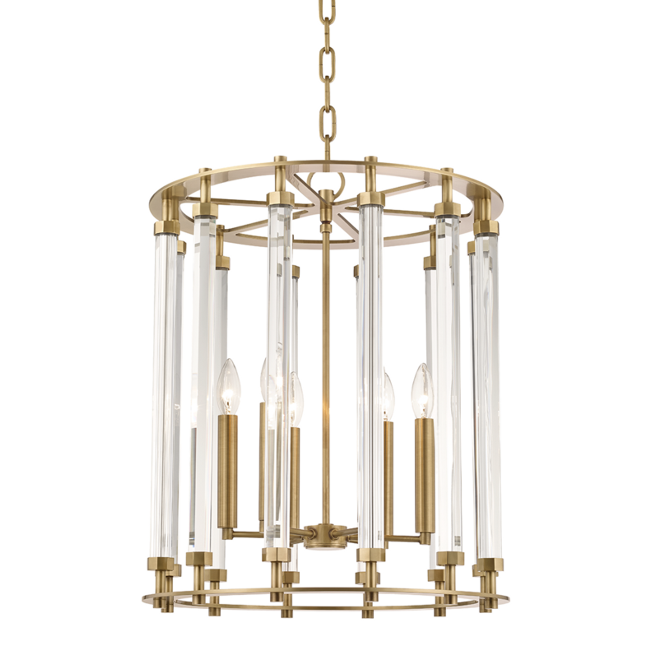 Haddon Pendant, 6-Light, Aged Brass, 18"W (2818-AGB A5HJD)