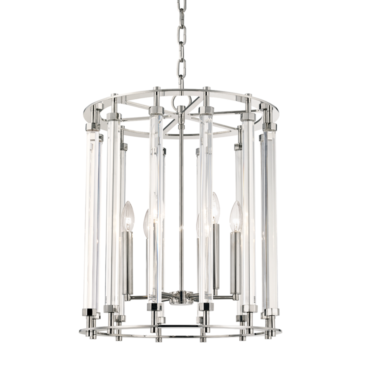 Haddon Pendant, 6-Light, Polished Nickel, 18"W (2818-PN A5HJE)