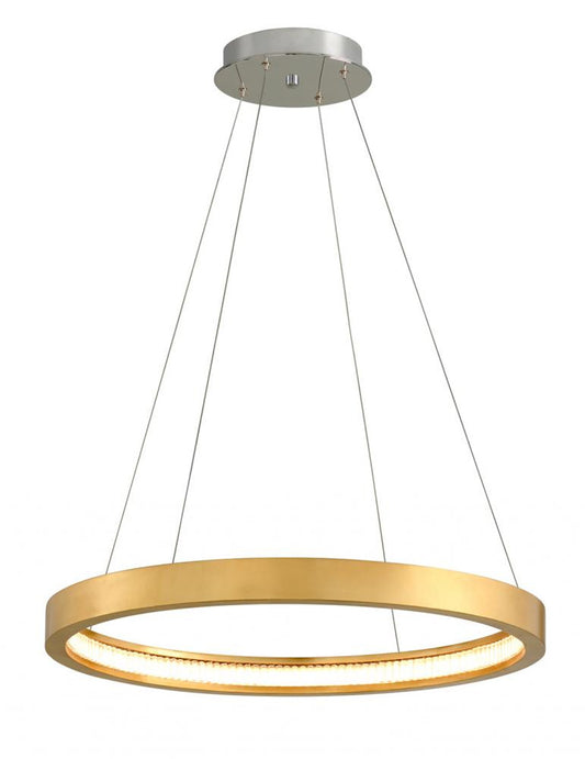 Jasmine Pendant, 1-Light, LED, Gold Leaf, 28"W (284-41 91G1)