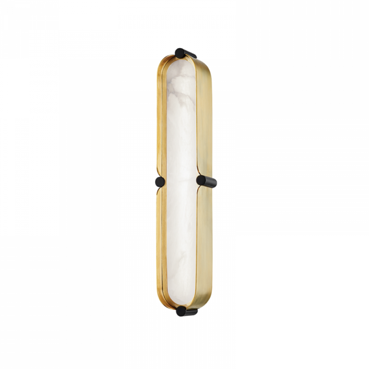 Tribeca Bath Bracket, 1-Light, LED, Aged Brass/Black Brass Combo, 16"H (2916-AGB/BK A8EAF)