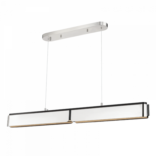 Tribeca Island Light, 1-Light, LED, Brass, 48.5"W (2948-BN/BK A8EAT)