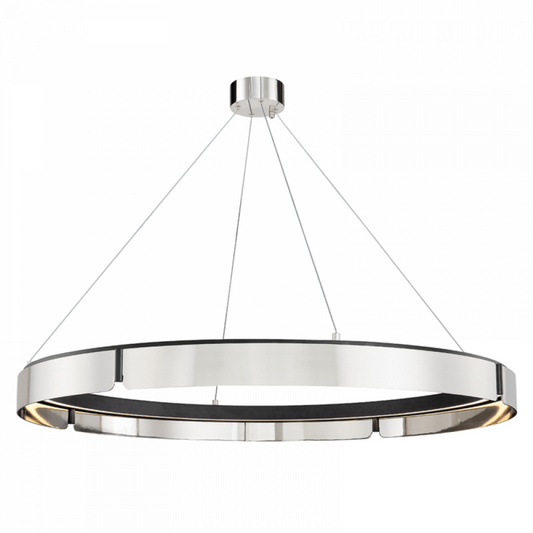 Tribeca Large Chandelier, 1-Light, LED, Brass, 48.75"W (2949-BN/BK A8EAV)