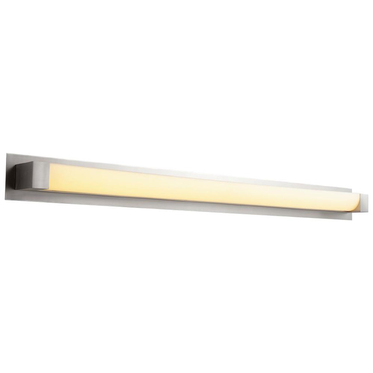 Balance Vanity, 2-Light, LED, Satin Nickel, Matte White Shade, 52.75"W (3-549-24-BP424 3ZNF1)