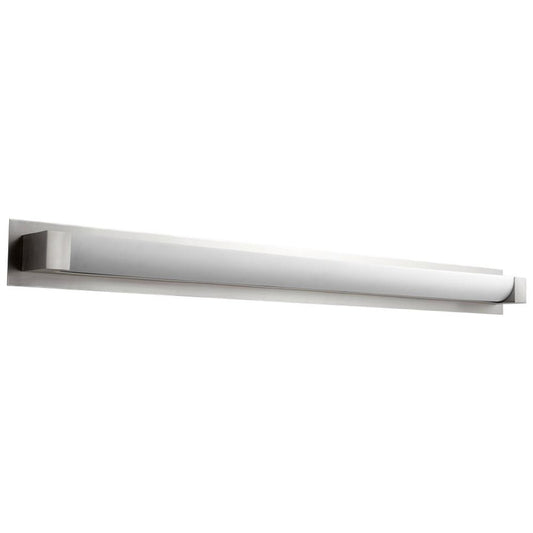 Balance Vanity, 2-Light, LED, Satin Nickel, Matte White Shade, 48.5"W (3-549-24 3ZNF0)