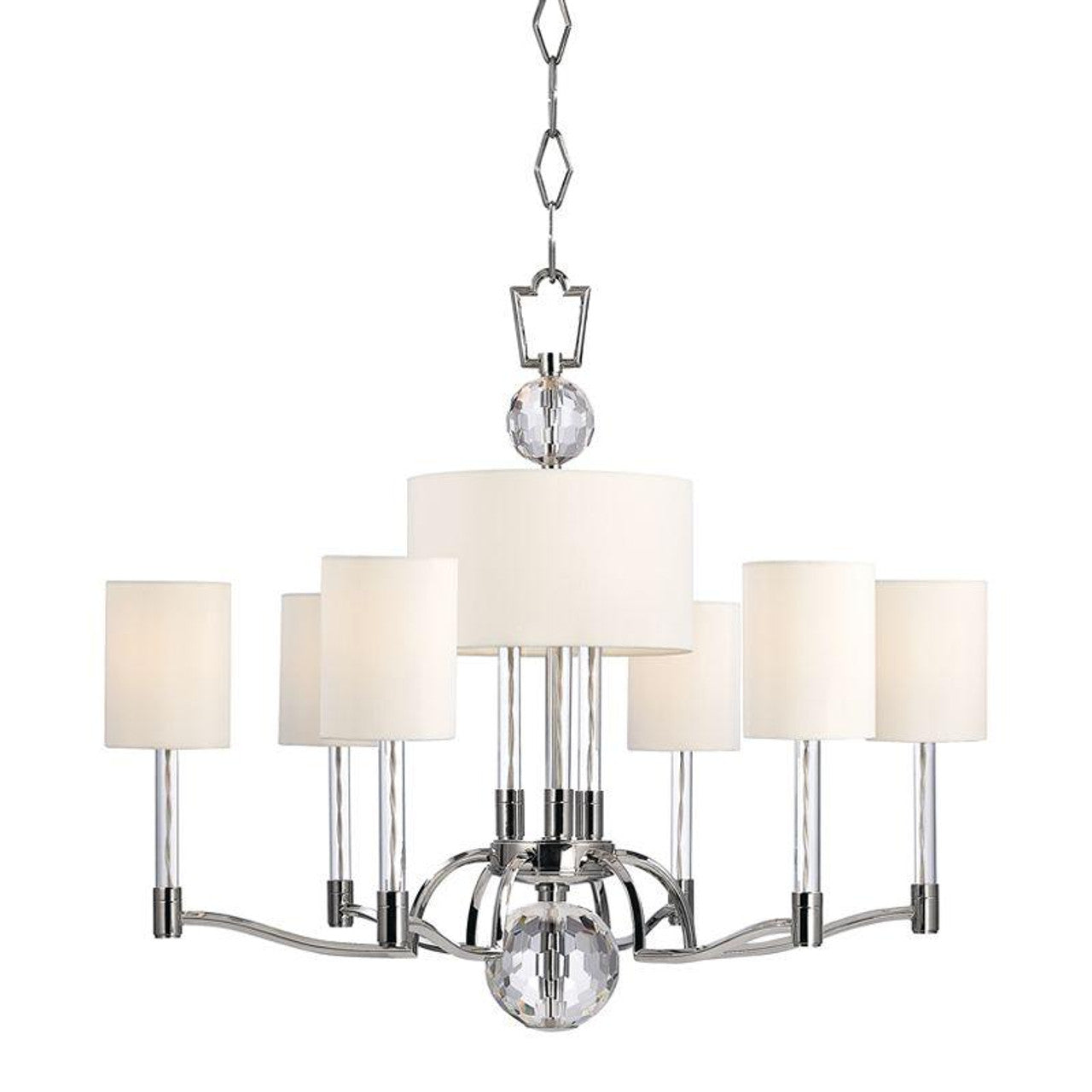 Waterloo Chandelier, 9-Light, Polished Nickel, 31"W (3006-PN 9T7YR)