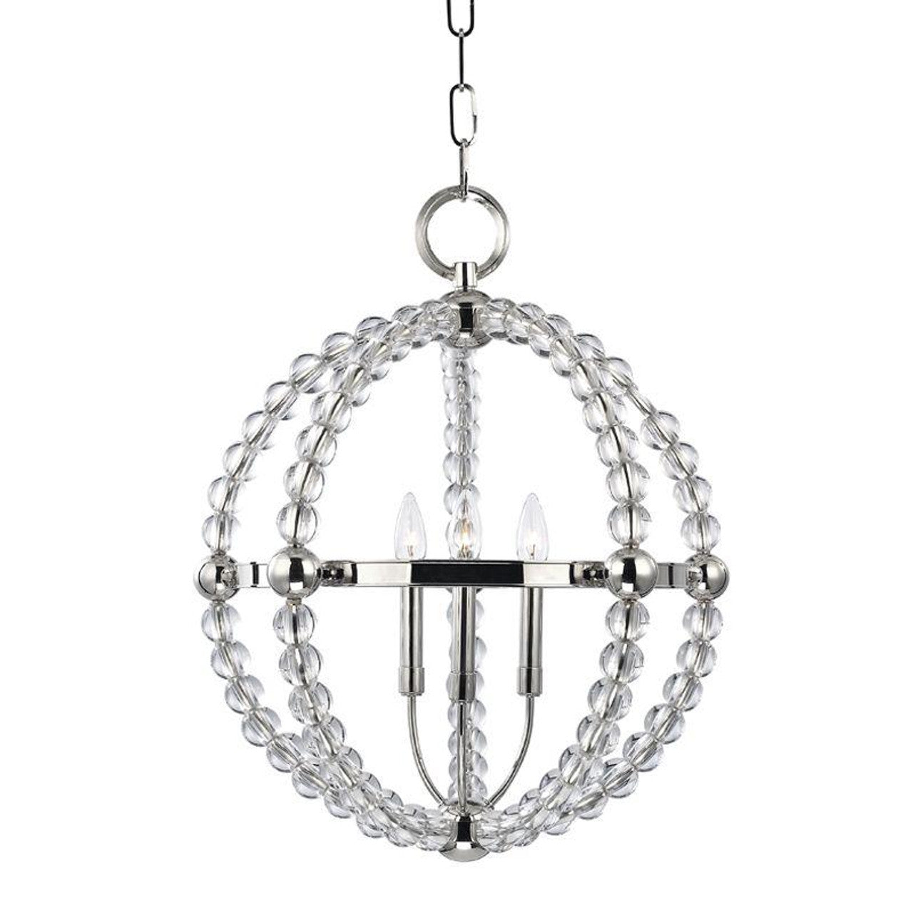 Danville Pendant, 3-Light, Polished Nickel, 21.25"W (3120-PN 9T7Z7)