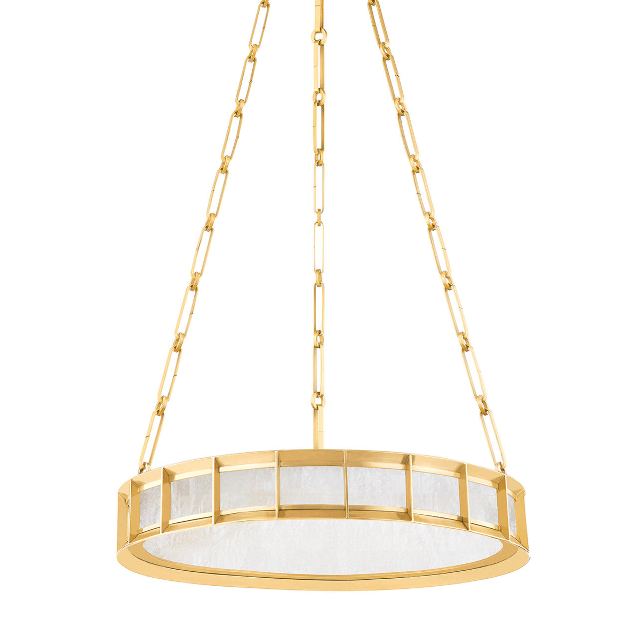 Leda Chandelier, 1-Light, LED, Vintage Brass, 19.75"W (346-20-VB 95E5)