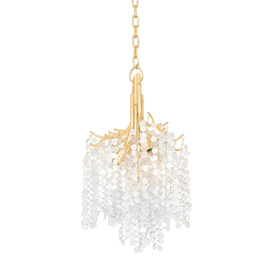 Genoa Chandelier, 5-Light, Gold Leaf, 14.5"W (350-15-GL 95EE)