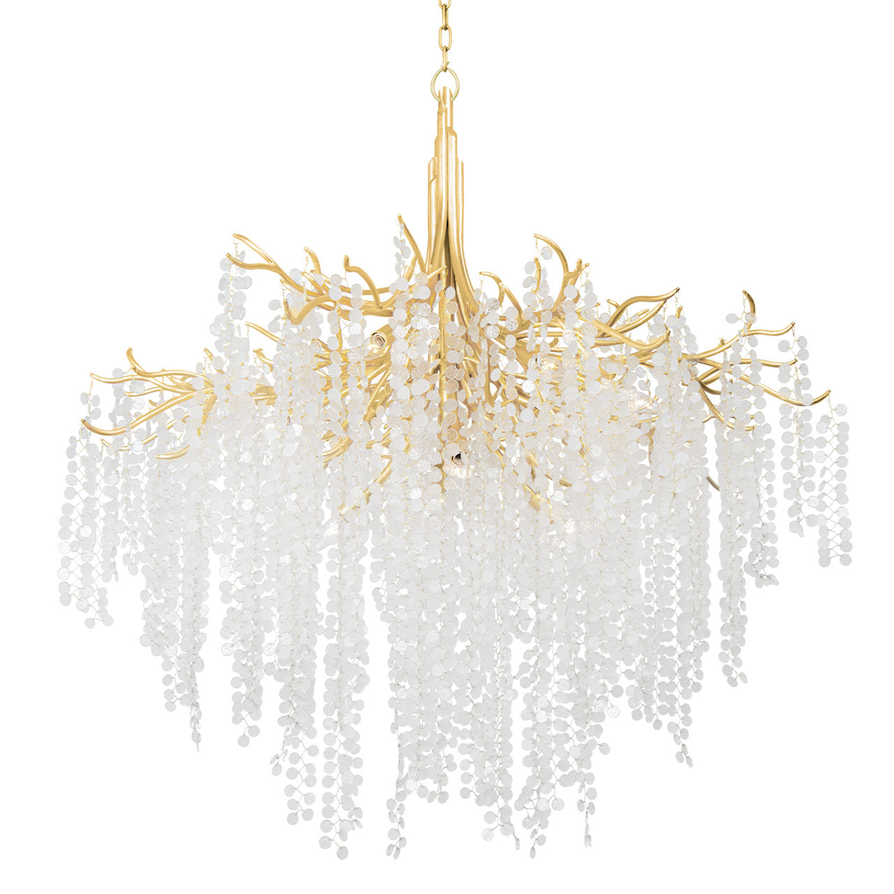 Genoa Chandelier, 12-Light, Gold Leaf, 48.75"W (350-49-GL 95EH)