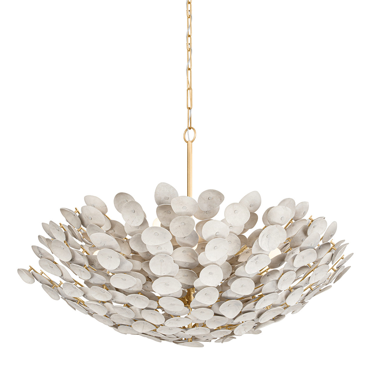 Aimi Chandelier, 12-Light, Vintage Gold Leaf, 48.5"W (356-49-VGL 95F0)